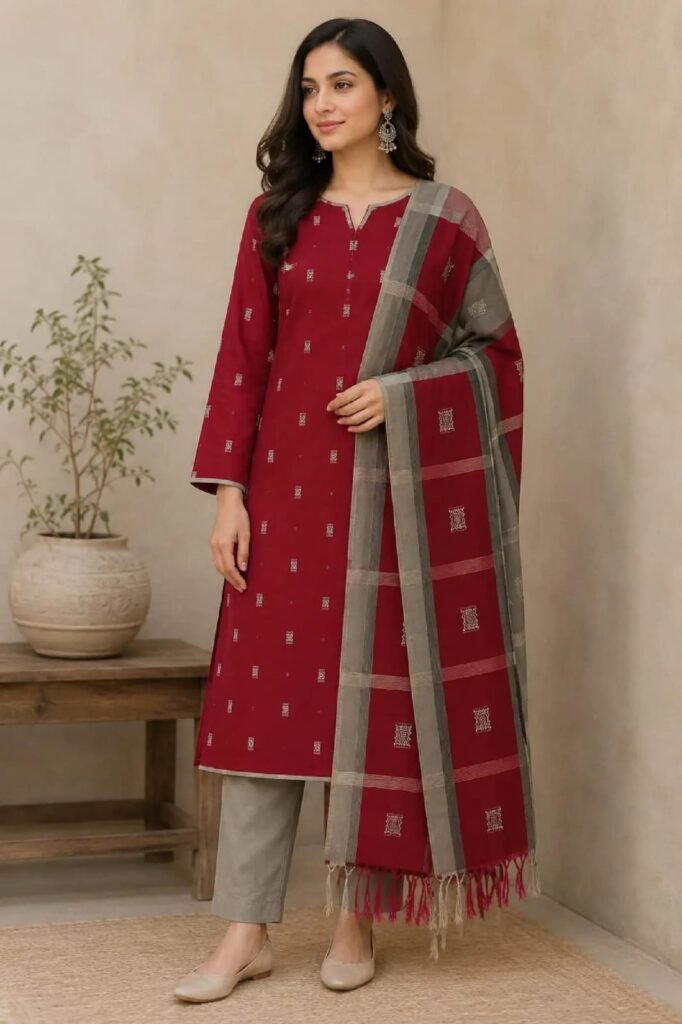 Bindi Sussi Banarsi 3-Piece Winter Dress