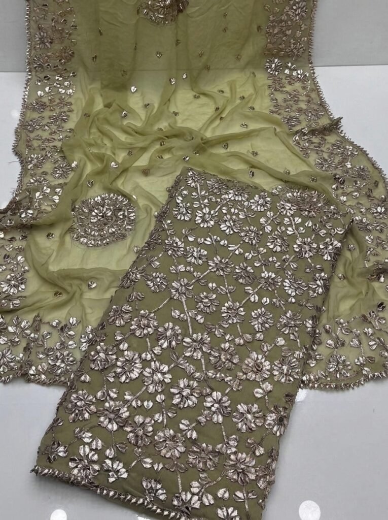 Bamber Chiffon LCD Handmade Gotta 2-Piece Dress