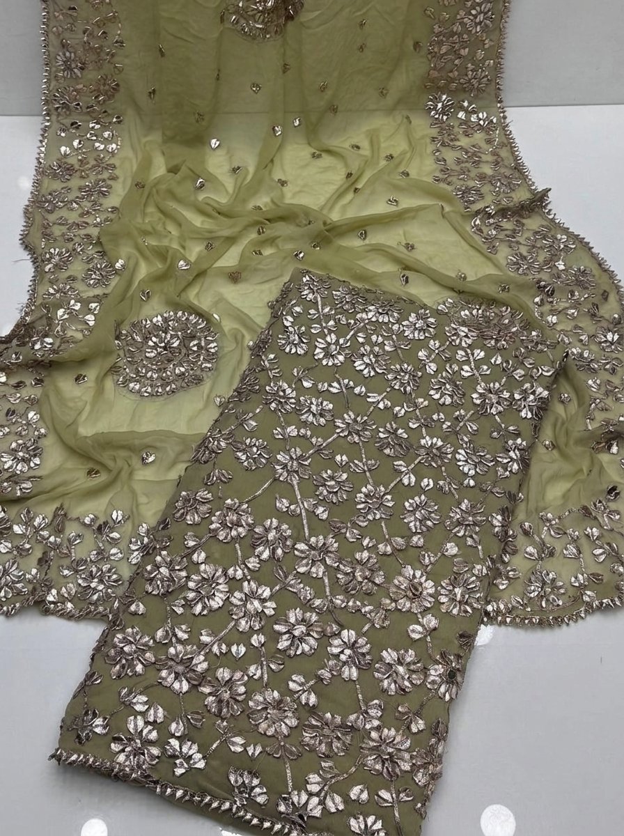 Bamber Chiffon LCD Handmade Gotta 2-Piece Dress